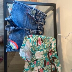 Two cute size 6/6x and 6/7 kid shorts!